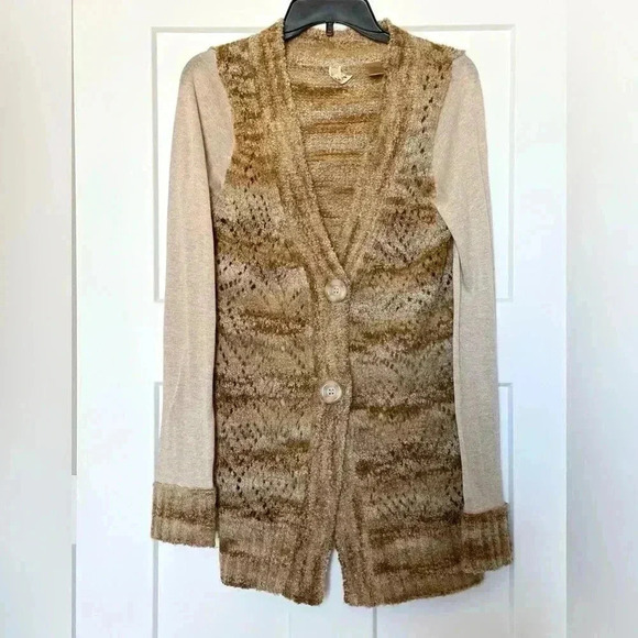 BKE Buckle Women’s Brown Wool Blend Knit Button Down Cardigan Sweater🤎 - Picture 3 of 9